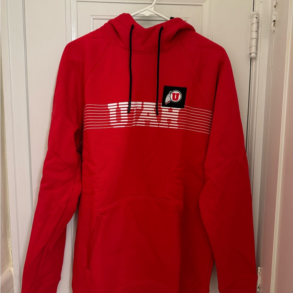 Utah Utes Under Armour Red and Black Hoodie